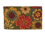 NoTrax, Summer Flowers, Handmade Natural Coir Doormat, Entry Mat for Ind... - £52.95 GBP