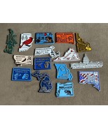 vintage state magnets States 15 Magnetic Collectible Rubber - $21.87 CAD