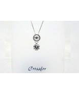 Crossfor Dancing Stone Delight 925 Sterling Silver Necklace NRD-001 - $173.41 CAD
