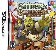 Shrek&#39;s Carnival Craze Party Games (Nintendo DS, 2008) Complete In Box CIB - £6.38 GBP