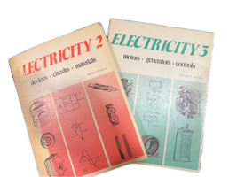 Electricity 2 &amp; Electricity 3 DELMAR PUBLISHERS 1974 Paperback textbooks - $19.79