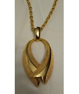 Ribbon Pendant Necklace Statement Vintage - $133.27 MXN