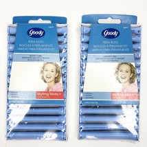 Goody Professional Perm Rods Medium 24317 Blue Lot of 2 Packages NOS - £17.06 GBP