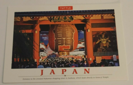 Entrace to the Nakamise Shopping Street in Asakusa Japan - Tuttle Postcard - £4.63 GBP