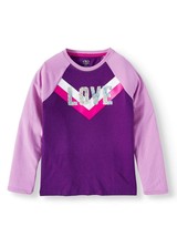 Athletic Works ~ Girl&#39;s Size Large 10/12 Top ~ Purple w/Silver Sequins &quot;... - £11.76 GBP