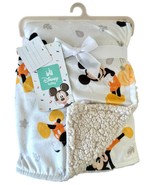 DISNEY BABY Cudlie! Mickey Mouse Baby Blanket 30&quot;x 40&quot; Mink and Sherpa B... - $19.79