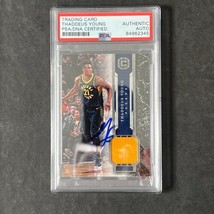 2017-18 Panini Cornerstones #M-TY Thaddeus Young Signed Card AUTO PSA Slabbed Pa - £40.17 GBP