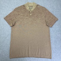 Lululemon Men Large Shirt Metal Vent Breathe Polo Short Sleeve Mesh Snap Henley - £23.15 GBP