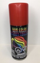 Temporary Red  Hair Color Spray In Shampoo Out 2 oz Cheer Sports Open Package - £4.73 GBP