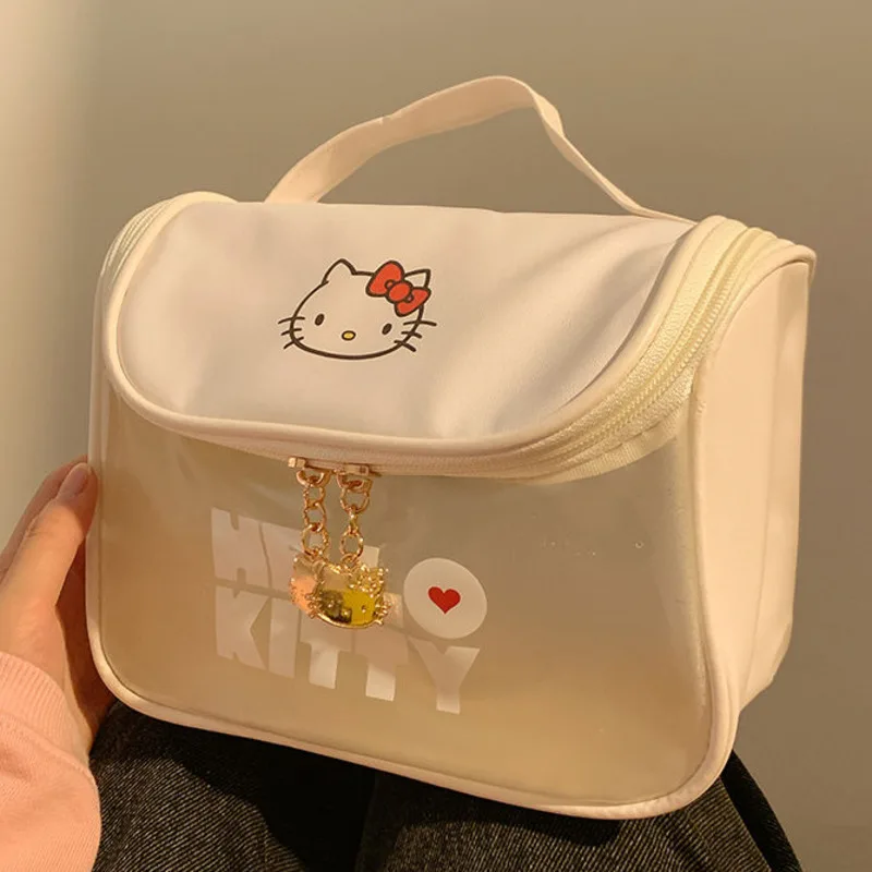 Sanrio  Make Up Bags Y2k Girl Fashion Protable Large Capacity Bag Women Wartproo - £53.86 GBP