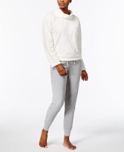 Nautica Womens Sleepwear Plush Textured Top And Jogger Pants Pajama Sets XL - £36.34 GBP