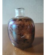 Kosta Boda Bottle Vase Tornado Collection Iridescent Hand Blown Art Glas... - $79.20