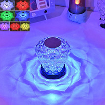 Rose Crystal Lamp Desk Light Romantic Diamond Atmosphere - £15.77 GBP+