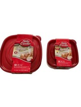 Betty Crocker Storage Containers Easy Seal 2 Sets One 2 Cups One 5.4 Cup... - $10.39