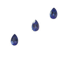 Natural Tanzanite 9x6mm Pear Facet Cut VVS Clarity Iris Blue Color 24th Annivers - £324.60 GBP