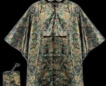 NEW WATERPROOF WOODLAND MARPAT MILITARY RAIN PONCHO WET WEATHER SHELTER ... - £21.01 GBP