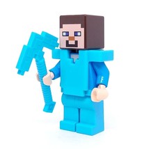 Lego ® Minecraft min017 21130 Steve Medium Azure Armor Minifigure - £13.98 GBP