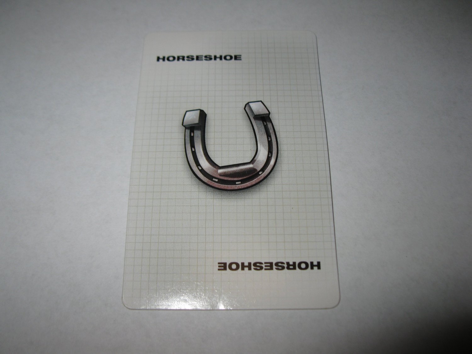 Primary image for 2003 Clue FX Board Game Piece: Horseshoe Weapon Card