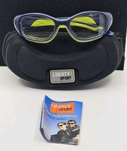 Liberty Sport Rec Specs F8 SLAM Blue/Neon Green Protective Glasses 49 17... - $29.69