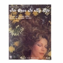 1973 Sheet Music For Once In My Life Gold Standard Series Ronald Miller ... - £9.03 GBP