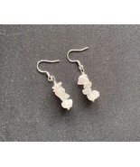 Rose Quartz 925 Sterling Silver Dangle Earrings Artisan Made Natural Gem... - $19.79