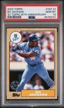 Bo Jackson 2022 Topps 35th Anniversary #T87-21 1987 Topps Royals PSA 10 ... - £108.29 GBP