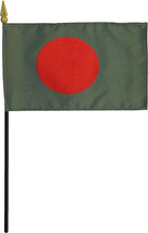 Bangladesh - 4&quot;X6&quot; Stick Flag - $3.42