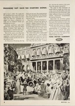 1944 Print Ad Ford Motor Company President Taft Starts Intercontinental Car Race - $19.78