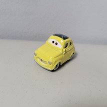 Disney Pixar Cars Yellow Luigi Car Diecast Metal 1:55 1&quot; x 2&quot; - £6.26 GBP