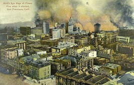 Great Earthquake and Fire of 1906 San Francisco California CA Antique Postcard - £7.19 GBP