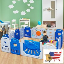 Baby Play Yards 16 Board Child Playpen Security Play Center With Lockabl... - $272.22