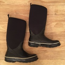BAFFIN Meltwater Women Size 6 Black Waterproof Neoprene Rubber Boots - £58.07 GBP