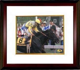 Easy Goer signed Preakness Stakes at Pimlico Horse Racing 16x20 Photo Custom Fra - $148.95