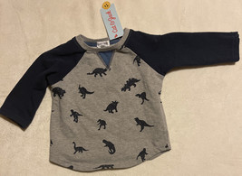 NEW Kids Long Sleeve Shirt - Cat &amp; Jack - Gray Print - Size 3T - £11.16 GBP