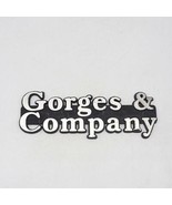Vintage Gorges &amp; Azienda Automotive Concessionaria Auto Emblema Distintivo - £27.70 GBP