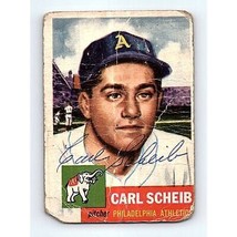 Carl Scheib Signé 1953 Topps #57 Carte Philadelphia Athlétisme Autographié - £31.33 GBP