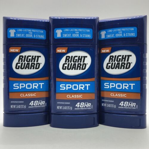 Primary image for 3 Pack - Right Guard Sport Classic Antiperspirant Deodorant Solid Stick
