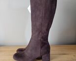 Time and Tru Women's Tall Heeled Boots Brown Faux Suede Size 11 New NWT ... - $19.79