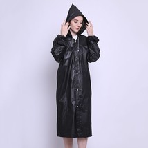 Fashion PEVA Women Man Raincoat Adult Clear Transparent Camping Hoodie Rainwear  - £49.61 GBP