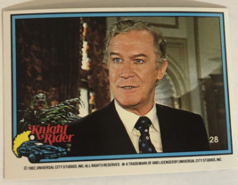 Knight Rider Trading Card 1982  #28 Edward Mulhare - £1.56 GBP