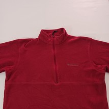 Columbia WU6176 Men's Hemlock Ridge Pullover Brick Red Fleece Jacket Size Large image 12