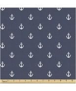 NautiClic Marine Fabric: Little Anchor Sea Travel Cruise Th - £104.08 GBP