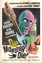 Die, Monster, Die! Original 1965 Vintage One Sheet Poster - £219.54 GBP