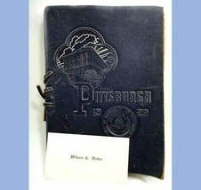 1929 Antique Leather Bound Commencement Book~University Of Pittsburgh Pa [Hardco - £157.48 GBP