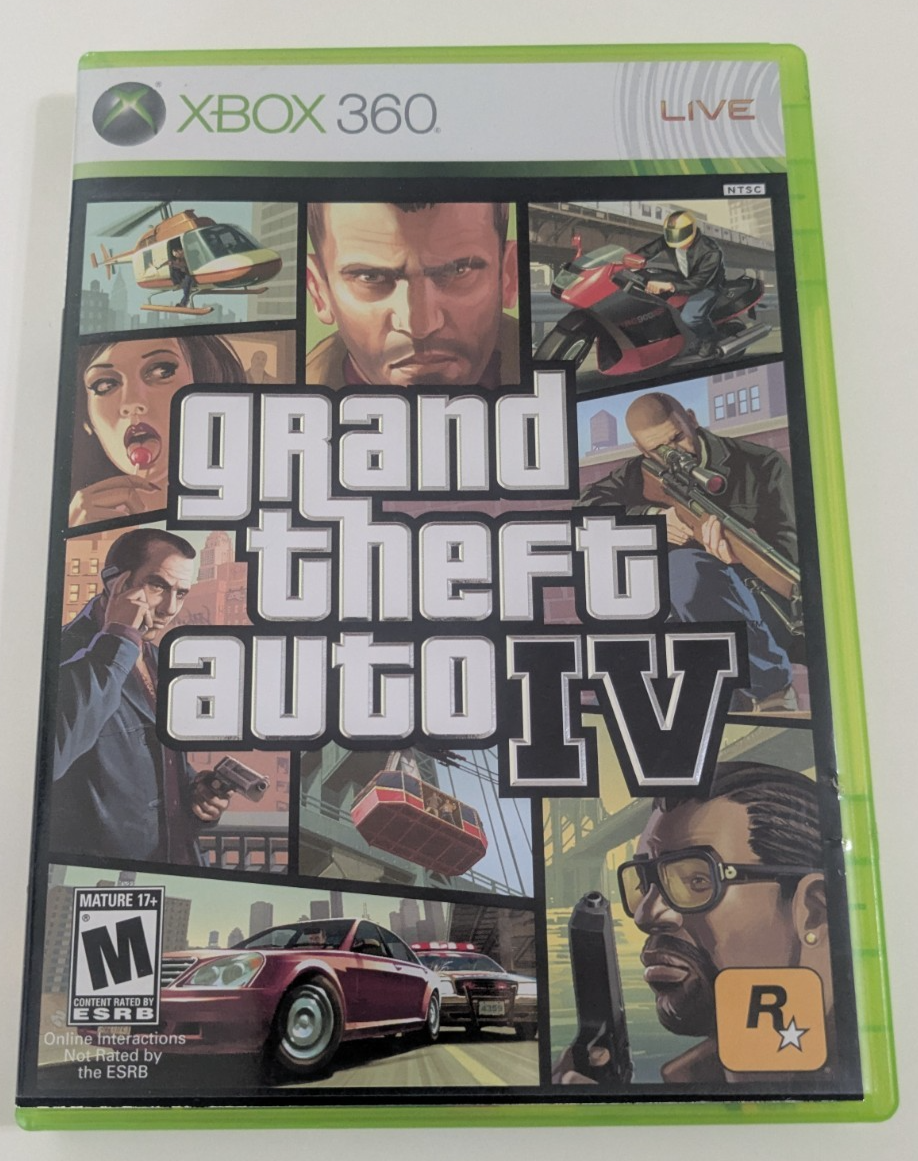 Grand Theft Auto IV GTA 4 (2008) - Xbox 360 - Includes Map - $11.87