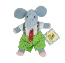 1999 Enesco Mary Engelbreit Everett The Elephant Stuffed Animal Toy New W Tag - £66.21 GBP