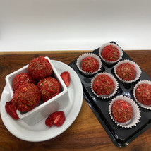 Strawberry Crumble Cake Energy Bites | Gluten Free | Natural Snacks | Su... - $15.00+