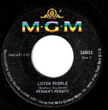 Herman&#39;s Hermits Listen People 45 rpm Got A Feeling - $6.92