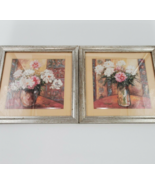 Set of 2 Debra Lake Framed watercolor Prints Flowers in Vases 11&quot; Home I... - $33.96 CAD