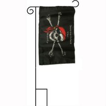 12x18 12&quot;x18&quot; Jolly Roger Pirate Surrender the Booty Sleeved w/ Garden Stand Fla - £14.90 GBP
